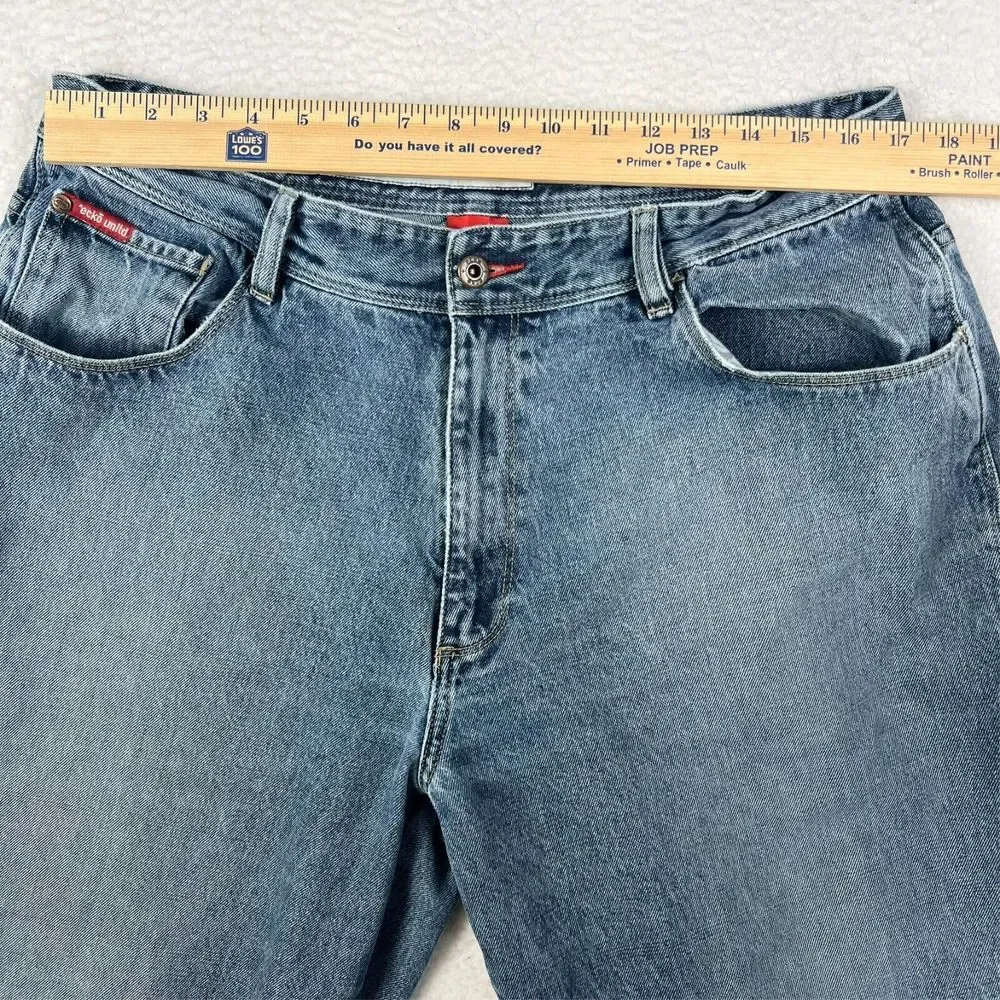 Ecko Unltd Jeans Mens Sz 36 Carpenter Wide Leg Hip Hop Baggy 90s Skater Y2K‎